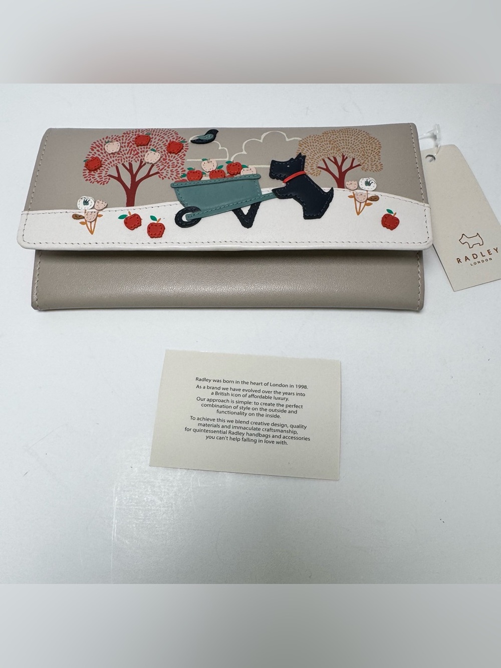 Radley London To The Core Large Flapover Matinee Wallet, Scottie Dog, NWT - Picture 8 of 16
